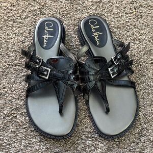 Cole Haan Strappy Black Sandals